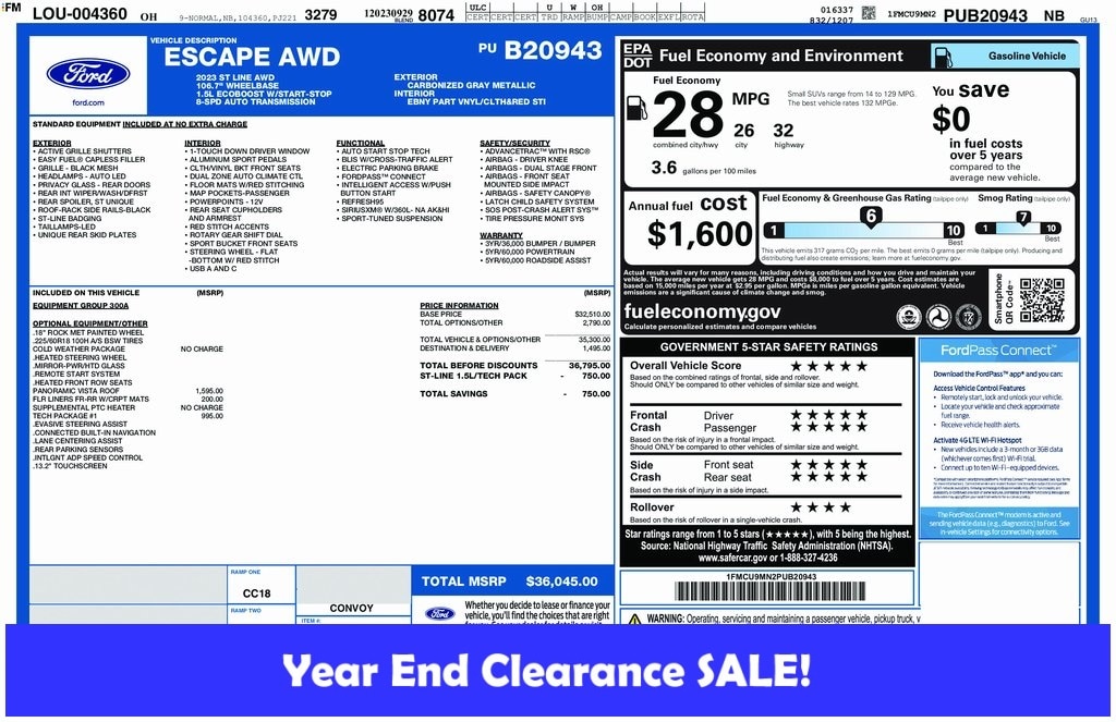 2023 Ford Escape ST-Line's photo