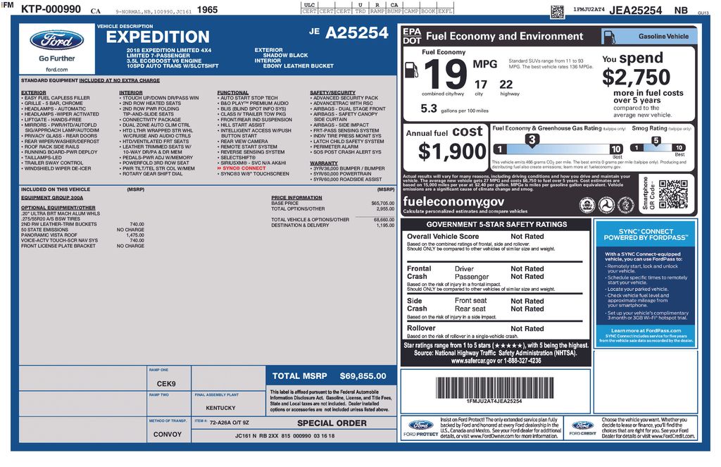 2018 Ford Expedition Limited 4X4's photo