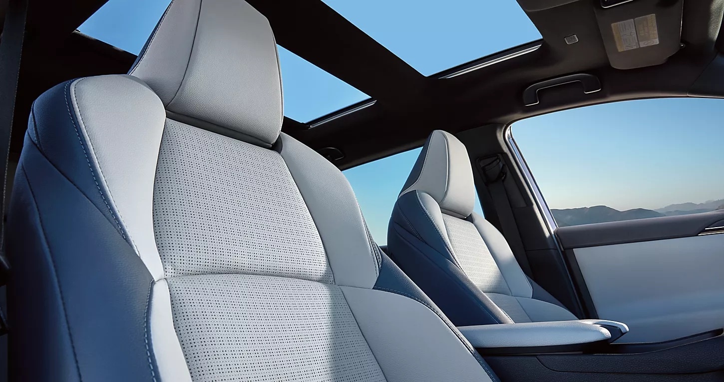 The interior of the 2025 Subaru Solterra.