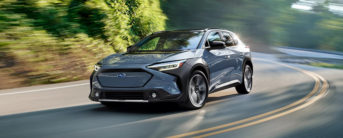 2026 Subaru Solterra showing different trim levels and colors