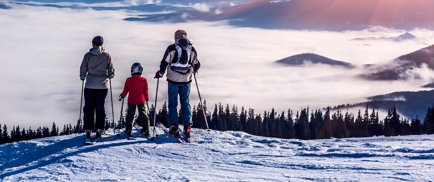 skiing