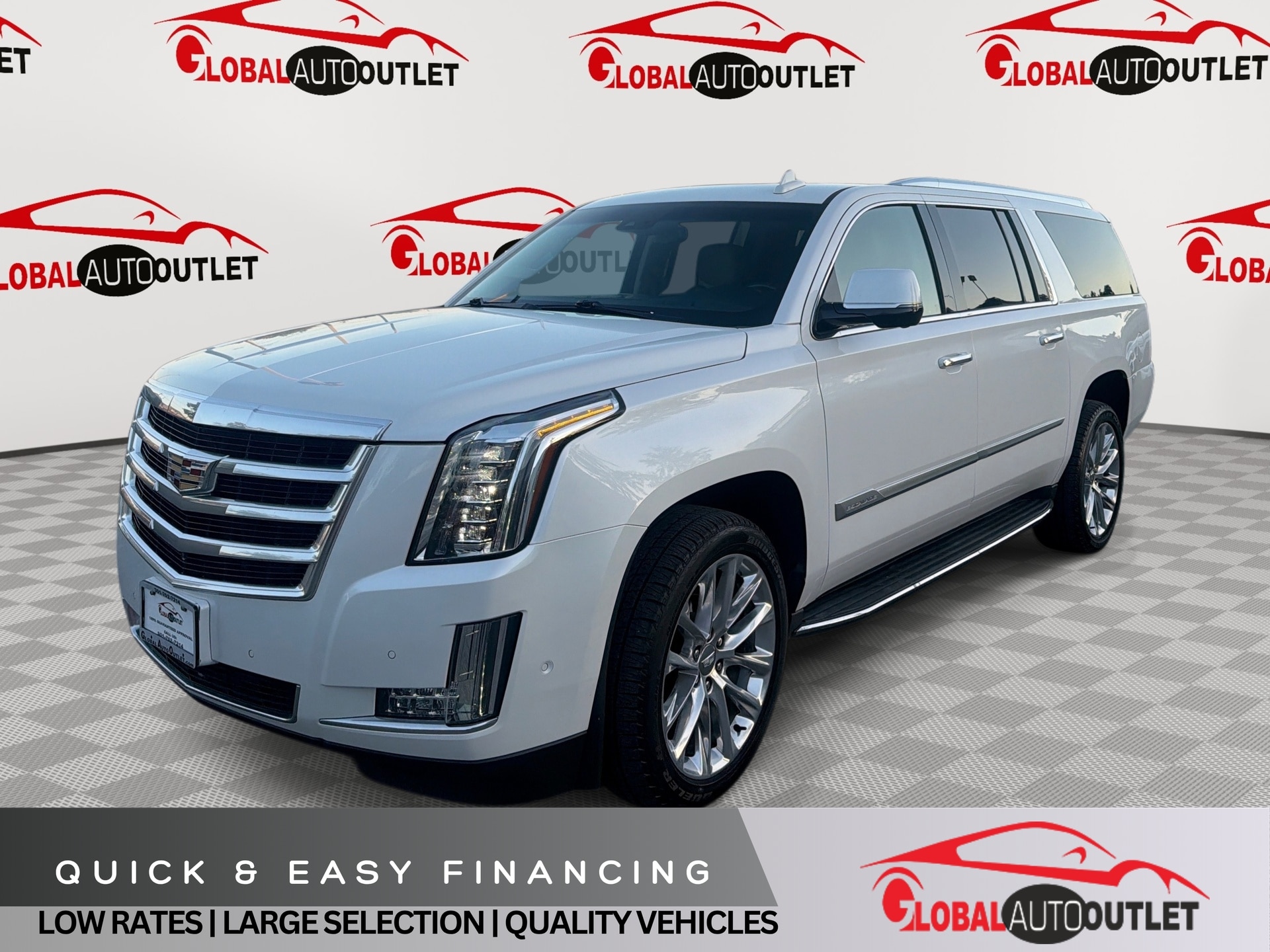 White 2018 Cadillac Escalade ESV SUV / Crossover Four-Wheel Drive Automatic