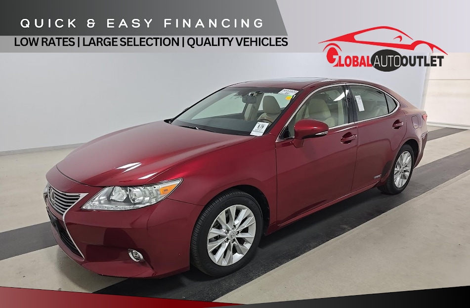 Red 2015 Lexus ES Hybrid 300h FWD Sedan Front-Wheel Drive Automatic