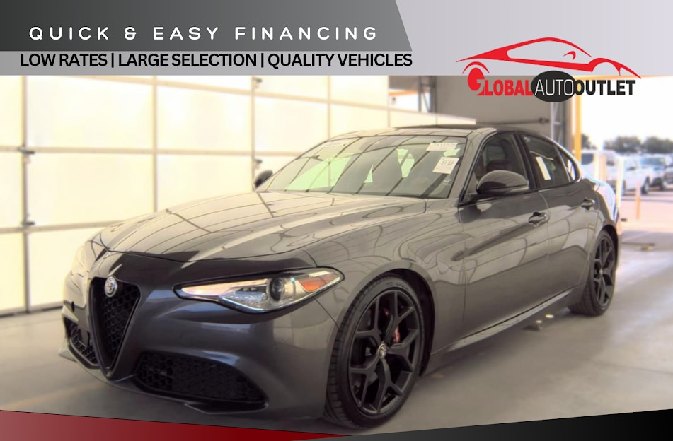 Gray 2021 Alfa Romeo Giulia Ti RWD Sedan Rear-Wheel Drive 8-Speed Automatic