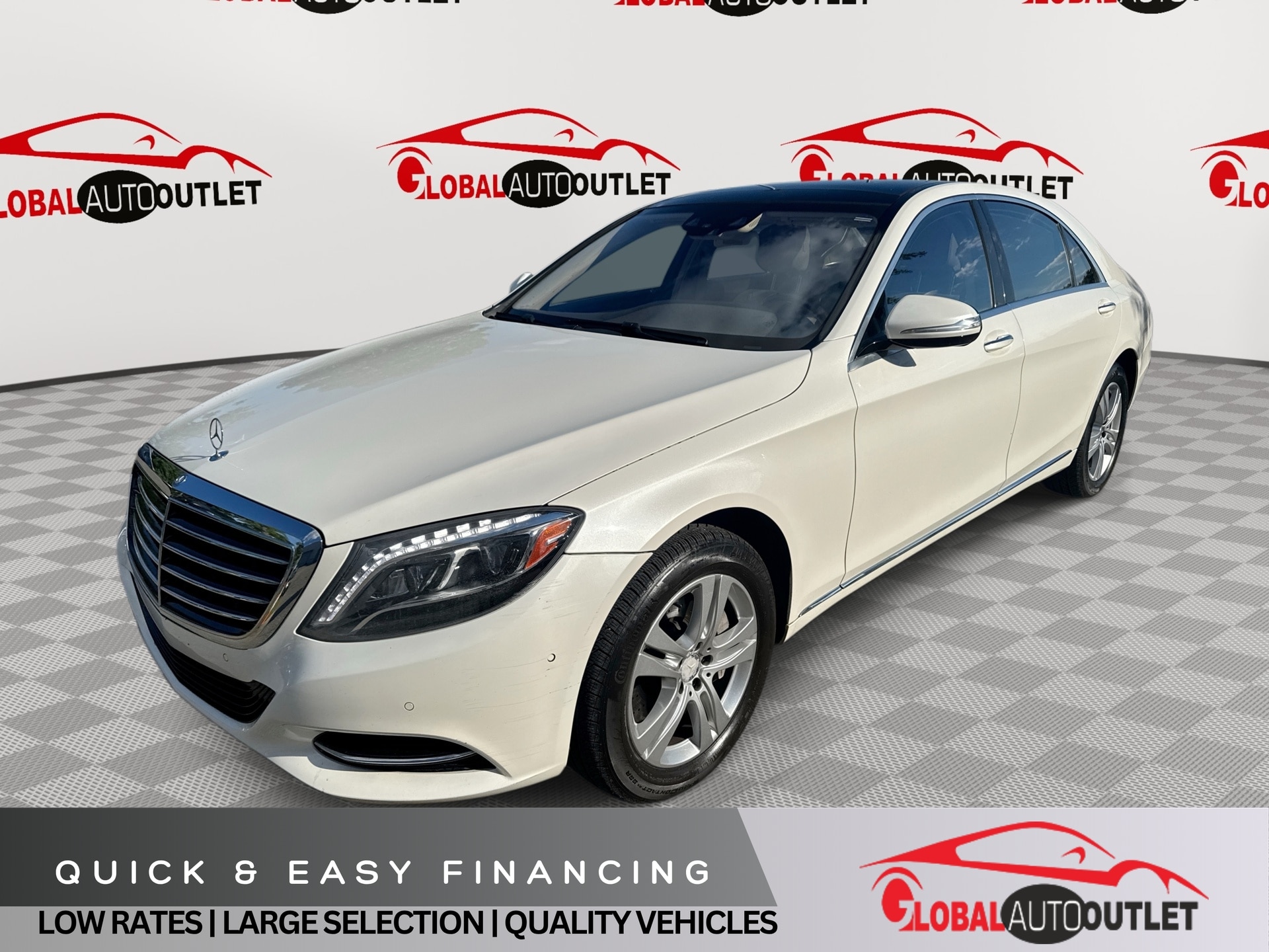 White 2017 Mercedes-Benz S-Class Sedan Rear-Wheel Drive 9-Speed Automatic