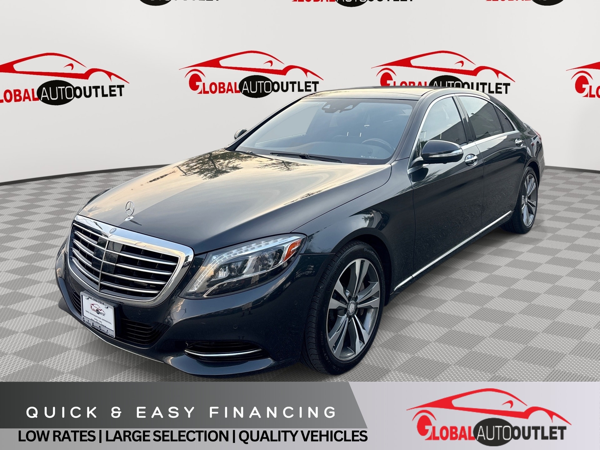 Black 2015 Mercedes-Benz S-Class Sedan All-Wheel Drive 7-Speed Automatic