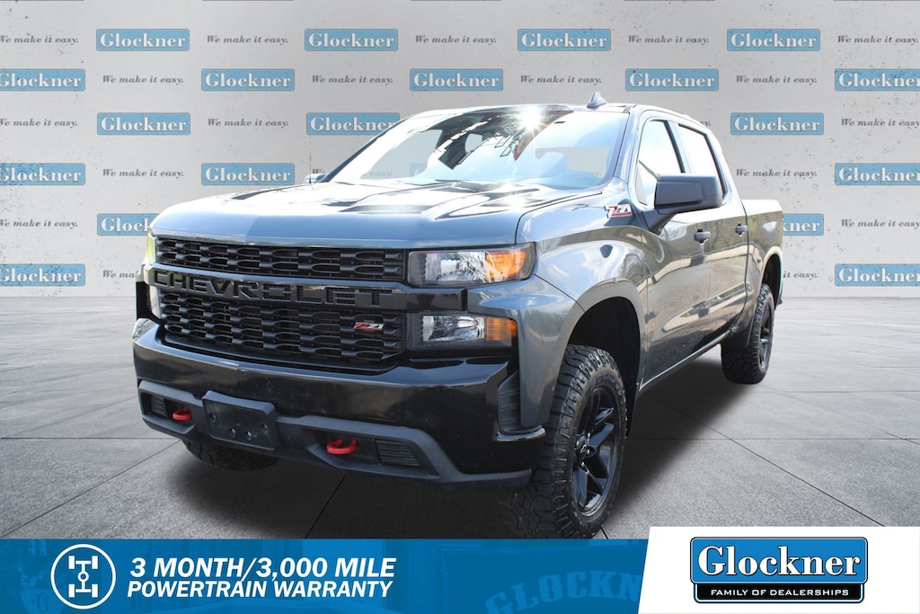 Used 2019 Chevrolet Silverado 1500 Custom Trail Boss Truck Crew Cab
