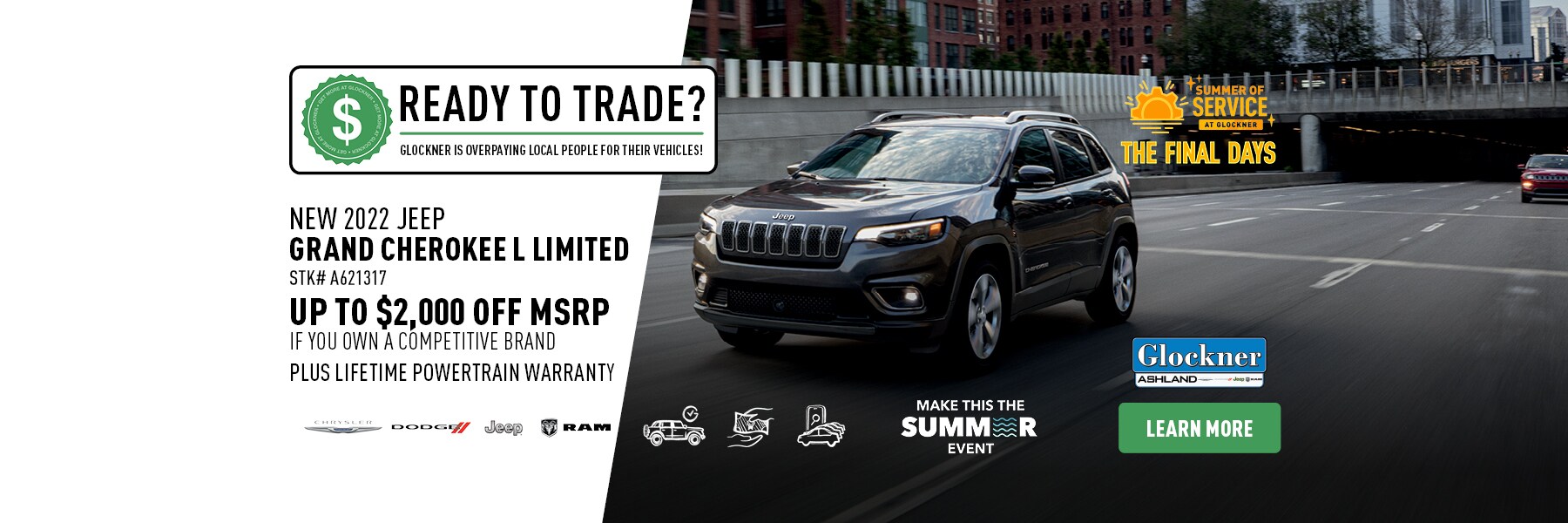 Chrysler Dodge Jeep Ram Deals and Specials Glockner of Ashland