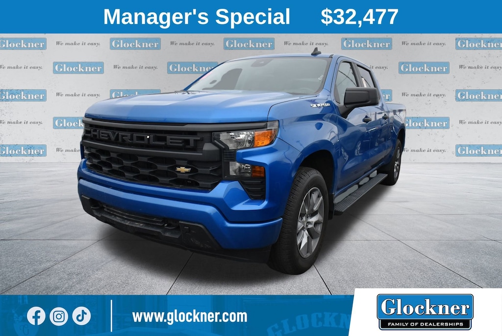 Used 2022 Chevrolet Silverado 1500 Custom Truck Crew Cab