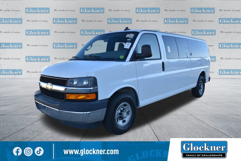 Used 2017 Chevrolet Express Passenger 3500 LT Van Extended Passenger Van