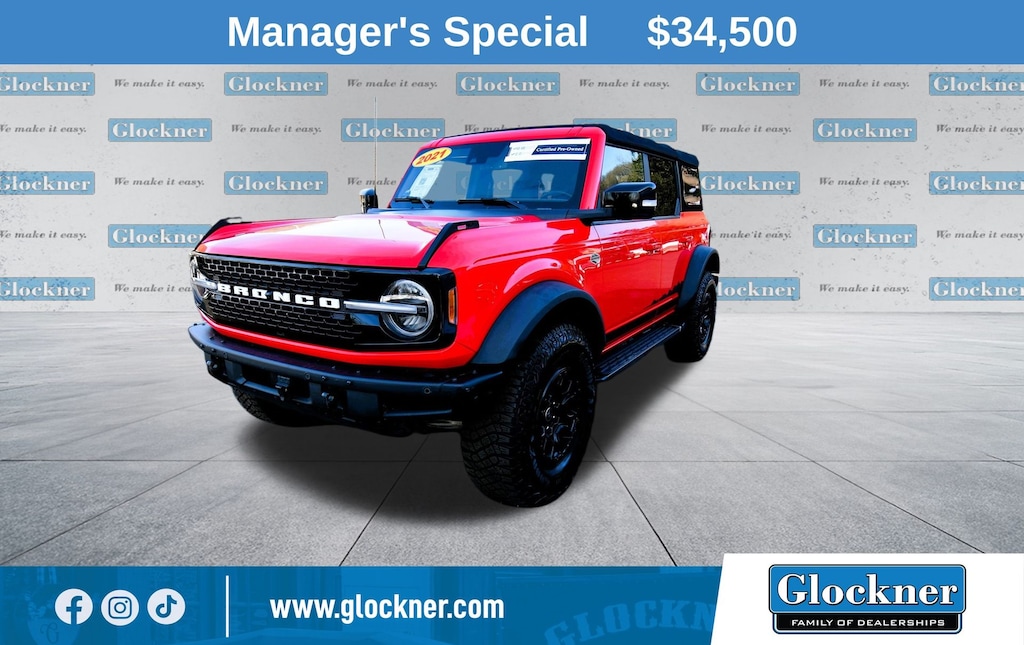 Certified 2021 Ford Bronco Wildtrak SUV