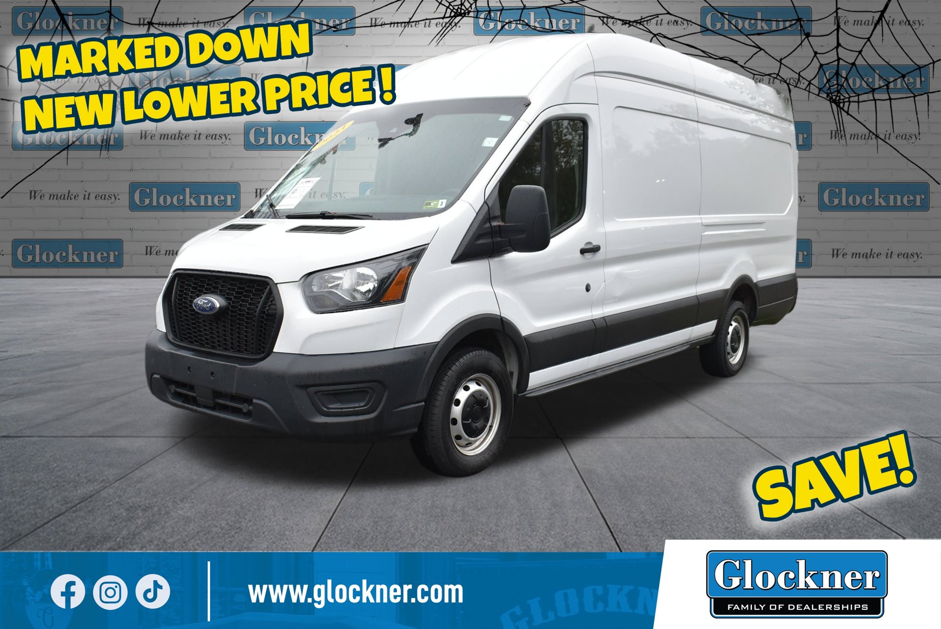 Used 2023 Ford Transit-250 Cargo Base Van High Roof Ext. Van