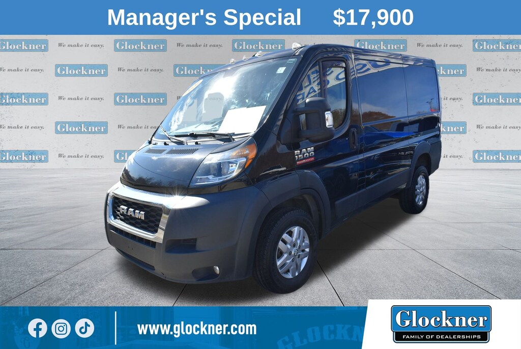 Certified 2020 Ram ProMaster 1500 Low Roof Van Cargo Van