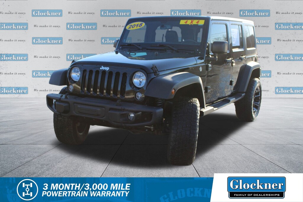 Used 2018 Jeep Wrangler JK Unlimited Sport 4x4 SUV