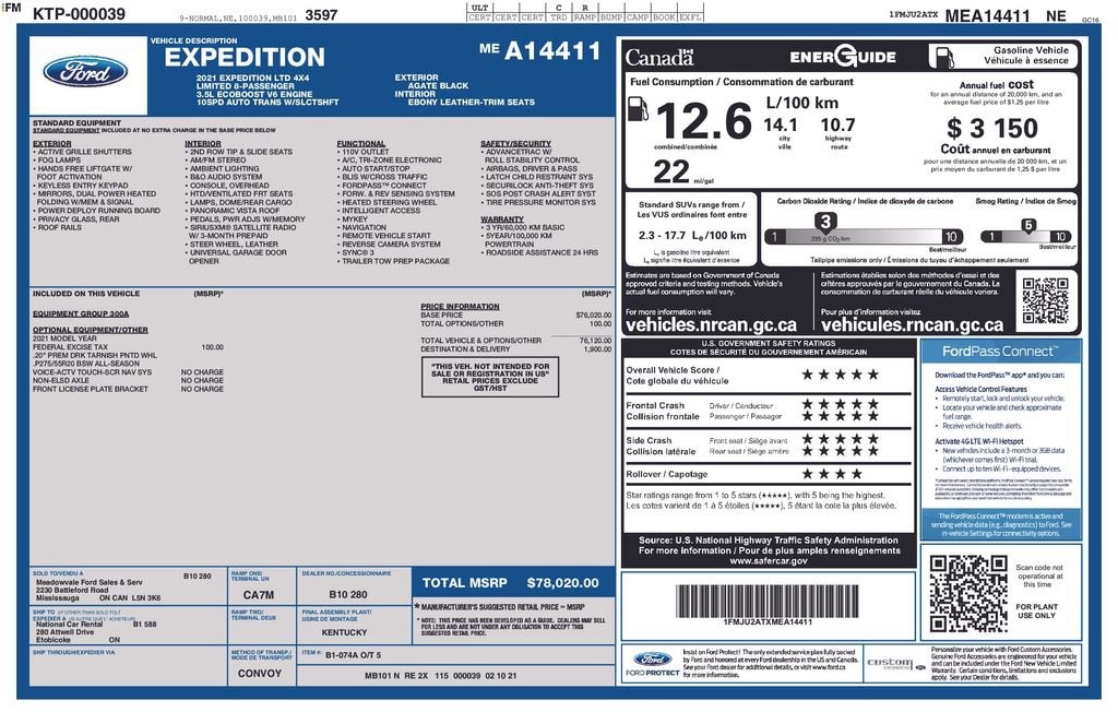 Used 2021 Ford Expedition Limited
