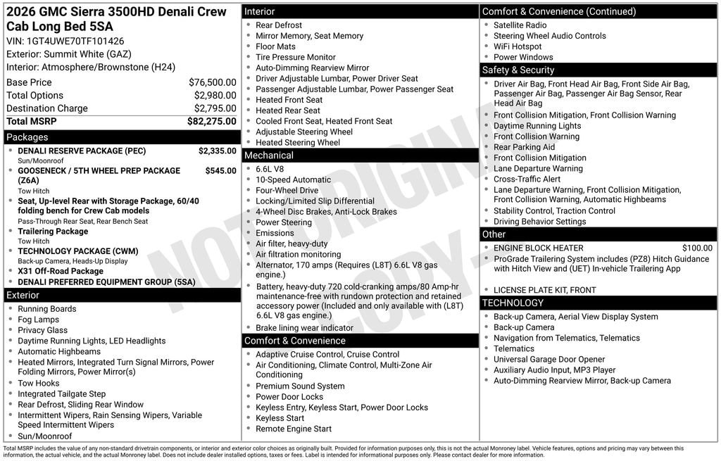 New 2026 GMC Sierra 3500 HD Denali Truck