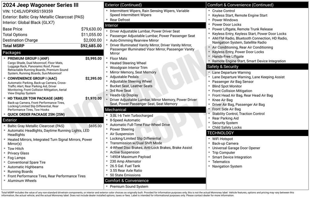 Used 2024 Jeep Wagoneer Series III