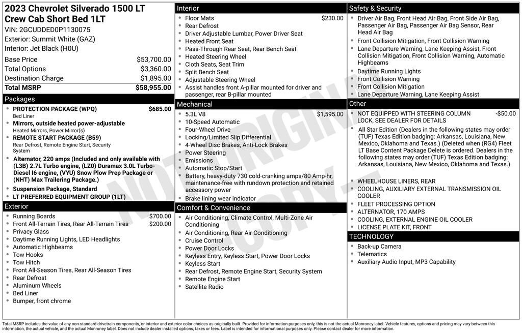 Used 2023 Chevrolet Silverado 1500 LT Truck