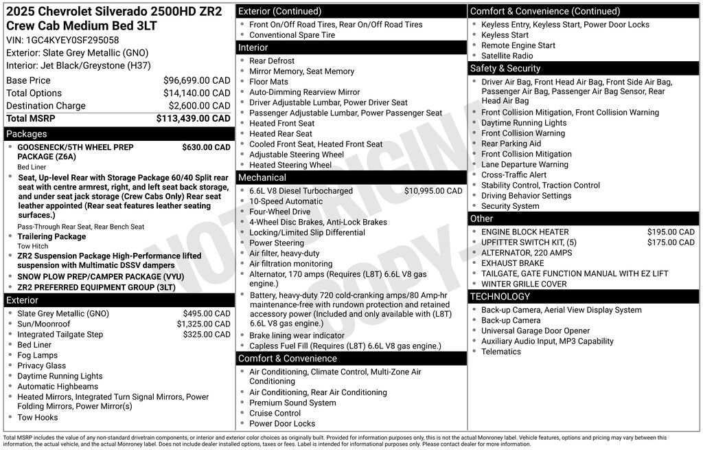 Used 2025 Chevrolet Silverado 2500 HD ZR2 Truck