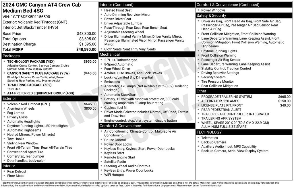 Used 2024 GMC Canyon AT4 Truck
