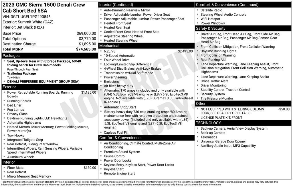 Used 2023 GMC Sierra 1500 Denali Truck