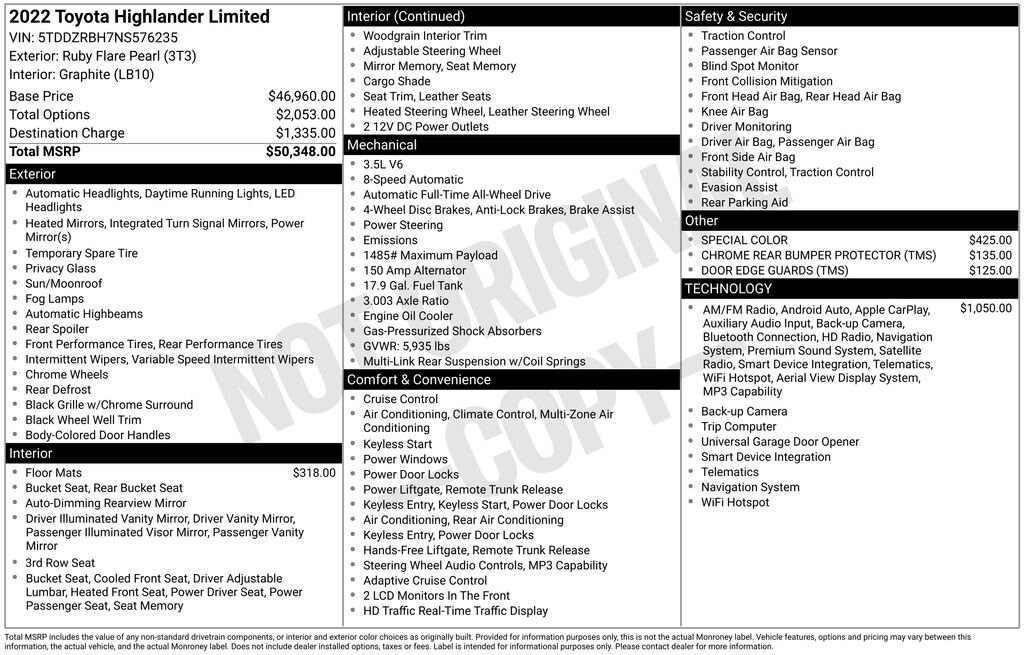 Used 2022 Toyota Highlander Limited