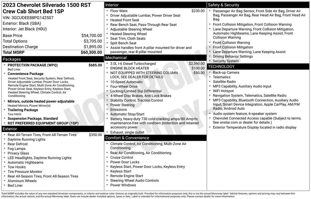 Used 2023 Chevrolet Silverado 1500 RST Truck