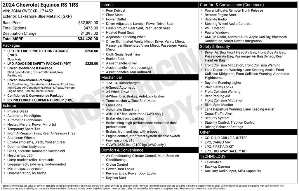 Used 2024 Chevrolet Equinox RS SUV
