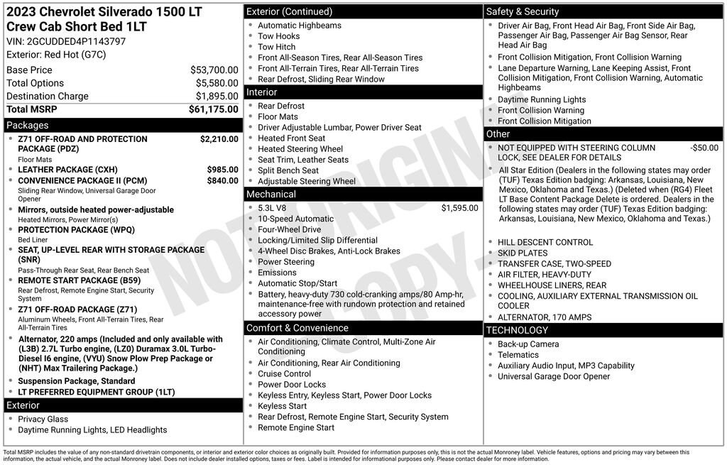 Used 2023 Chevrolet Silverado 1500 LT Truck