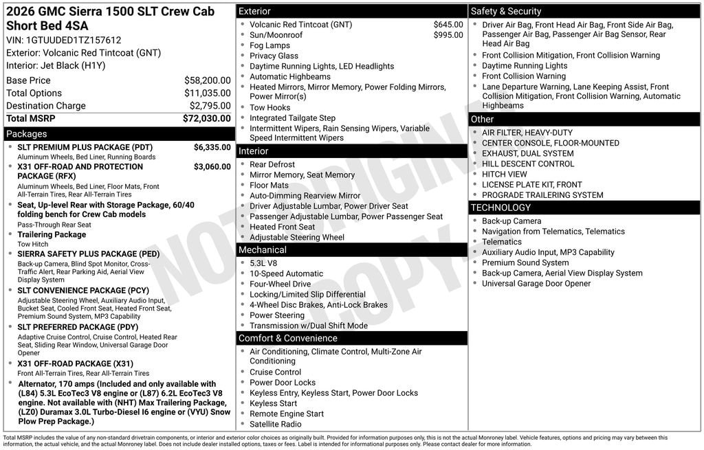 Used 2026 GMC Sierra 1500 SLT Truck