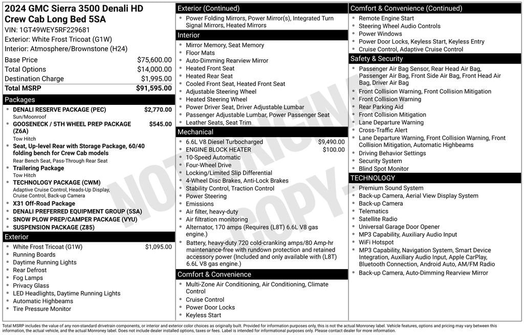 Used 2024 GMC Sierra 3500 HD Denali DRW Truck