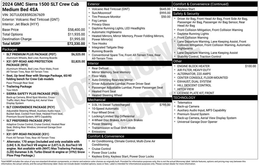 Used 2024 GMC Sierra 1500 SLT Truck