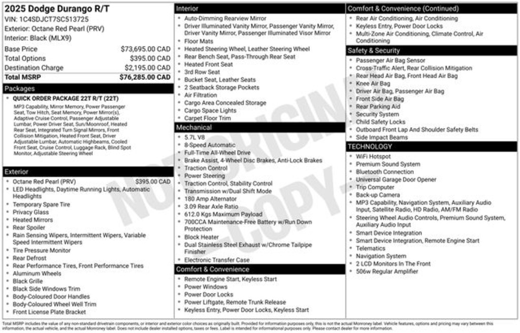Used 2025 Dodge Durango R/T SUV