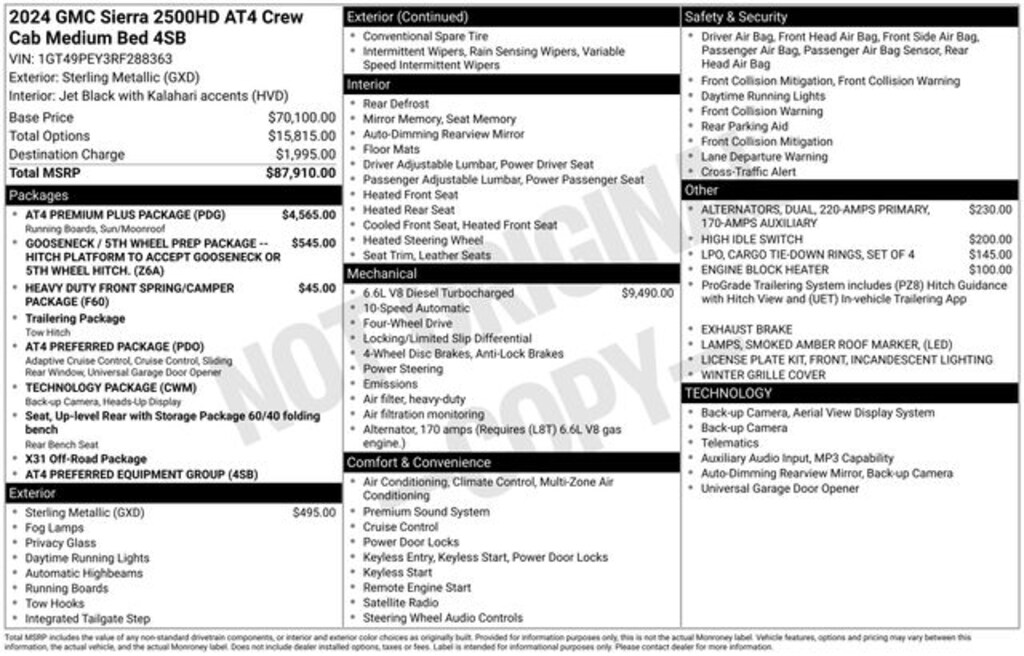 Used 2024 GMC Sierra 2500HD AT4 Truck Crew Cab