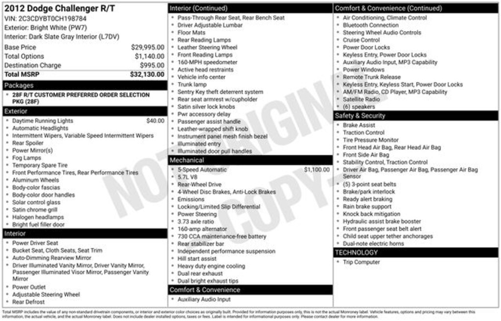 Used 2012 Dodge Challenger R/T Coupe