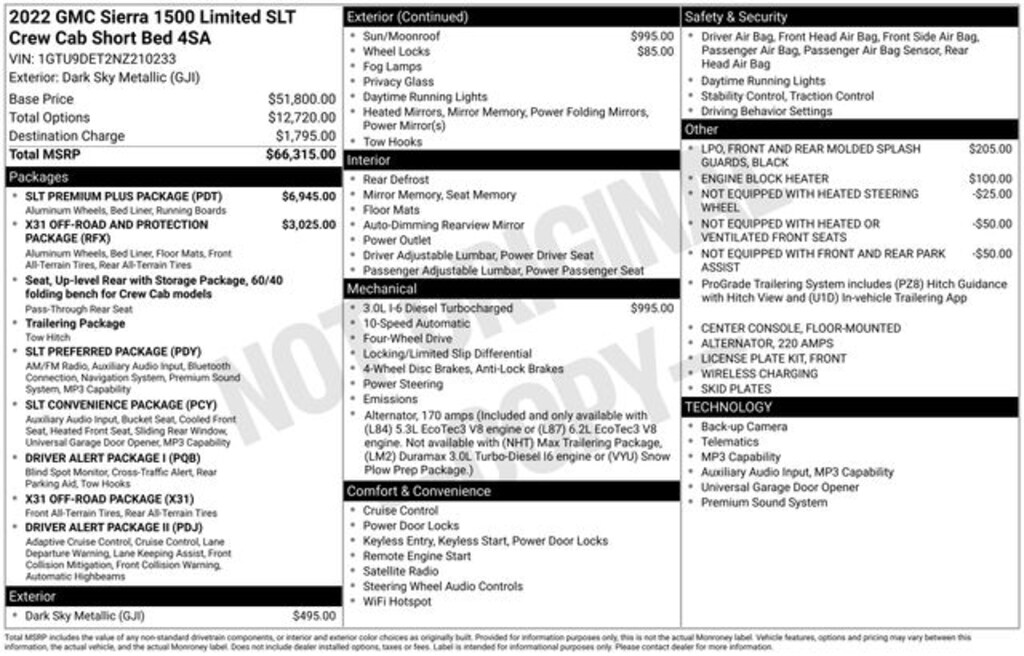 Used 2022 GMC Sierra 1500 Limited SLT Truck Crew Cab