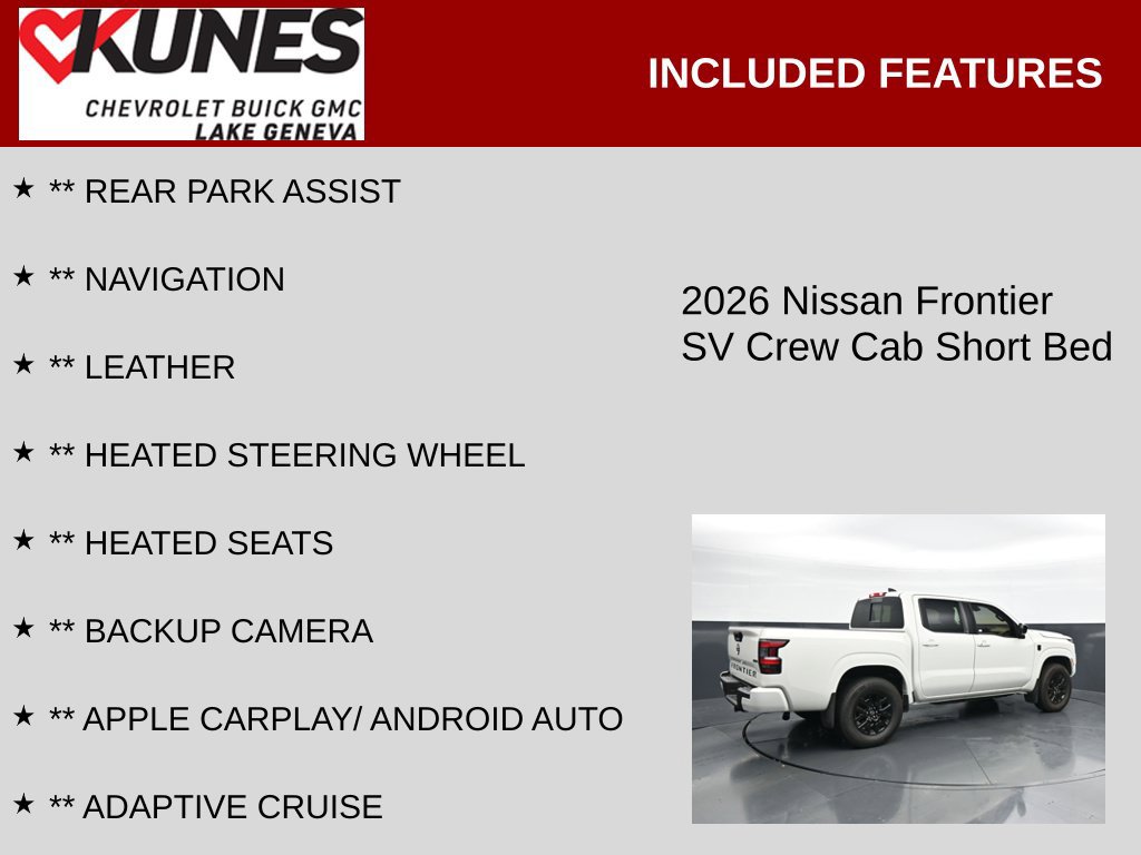 Used 2026 Nissan Frontier SV
