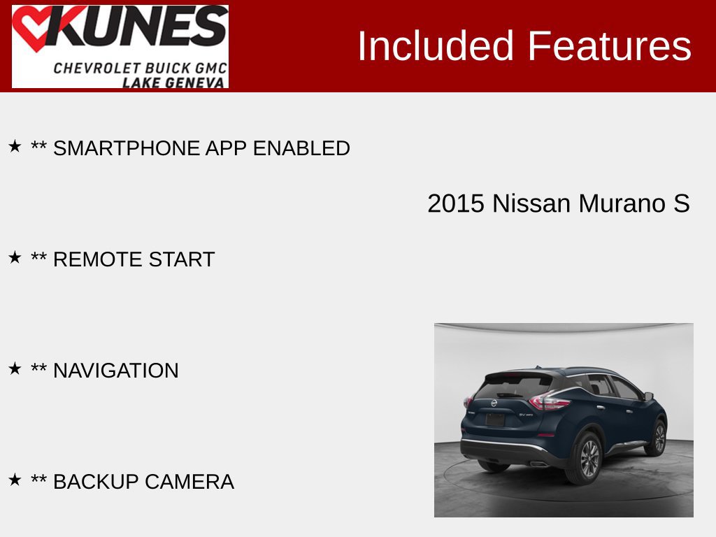 Used 2015 Nissan Murano S