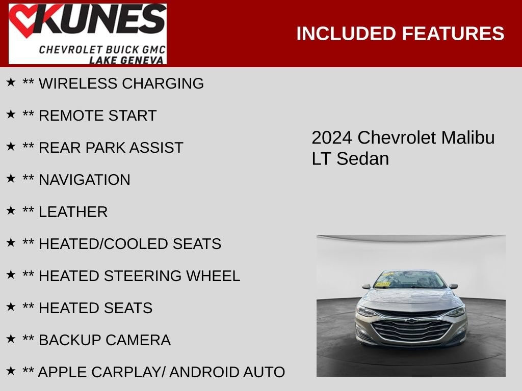 Used 2024 Chevrolet Malibu 2LT Car