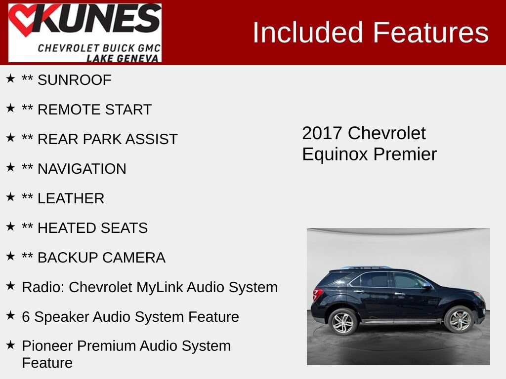 Used 2017 Chevrolet Equinox Premier SUV