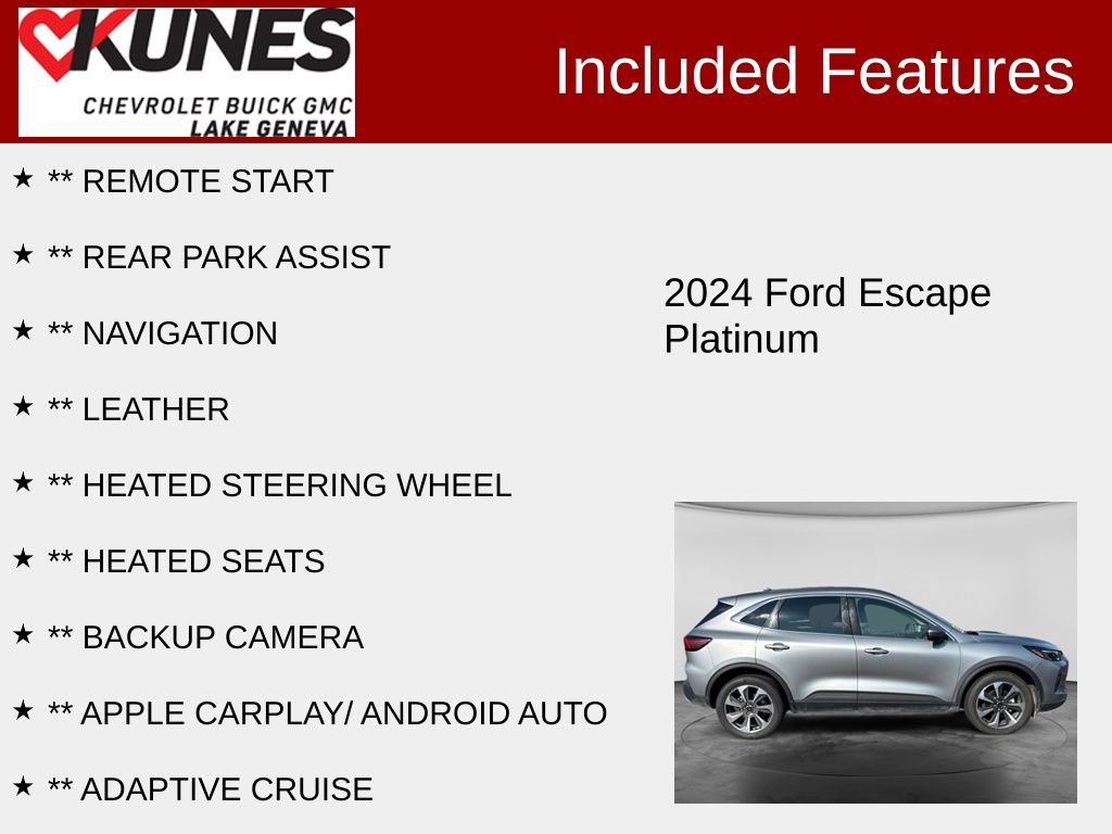 Used 2024 Ford Escape Platinum