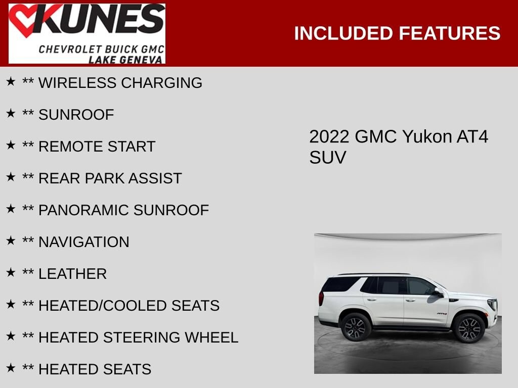 Used 2022 GMC Yukon AT4 SUV