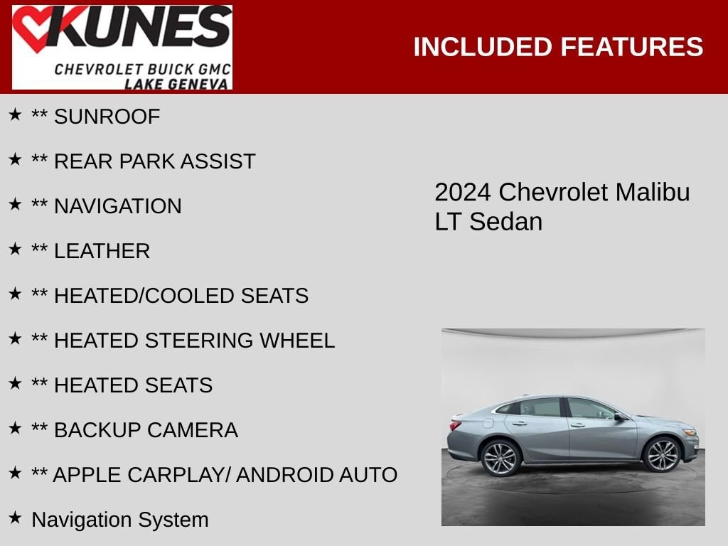 Used 2024 Chevrolet Malibu 2LT Car