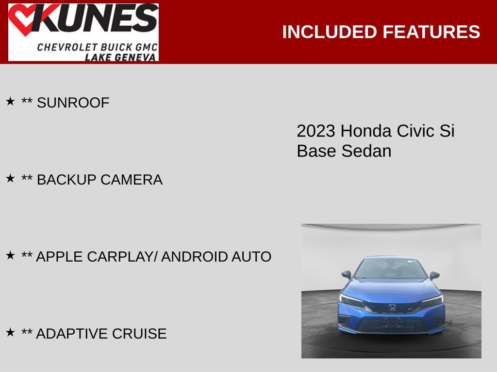 Used 2023 Honda Civic Si