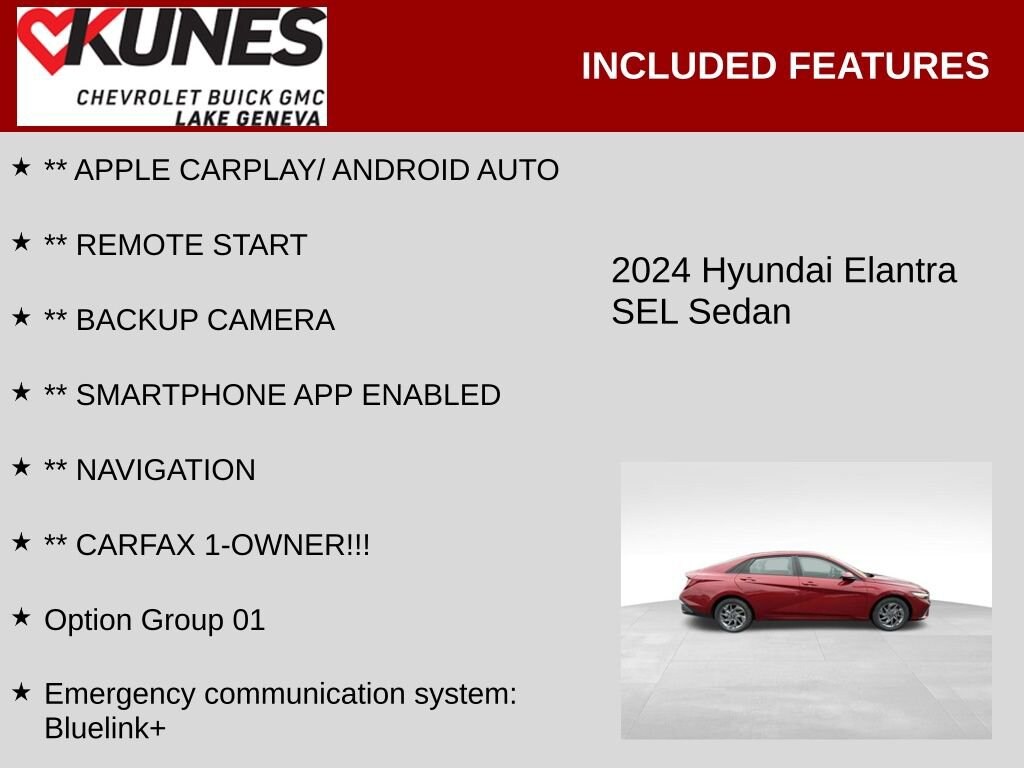 Used 2024 Hyundai Elantra SEL