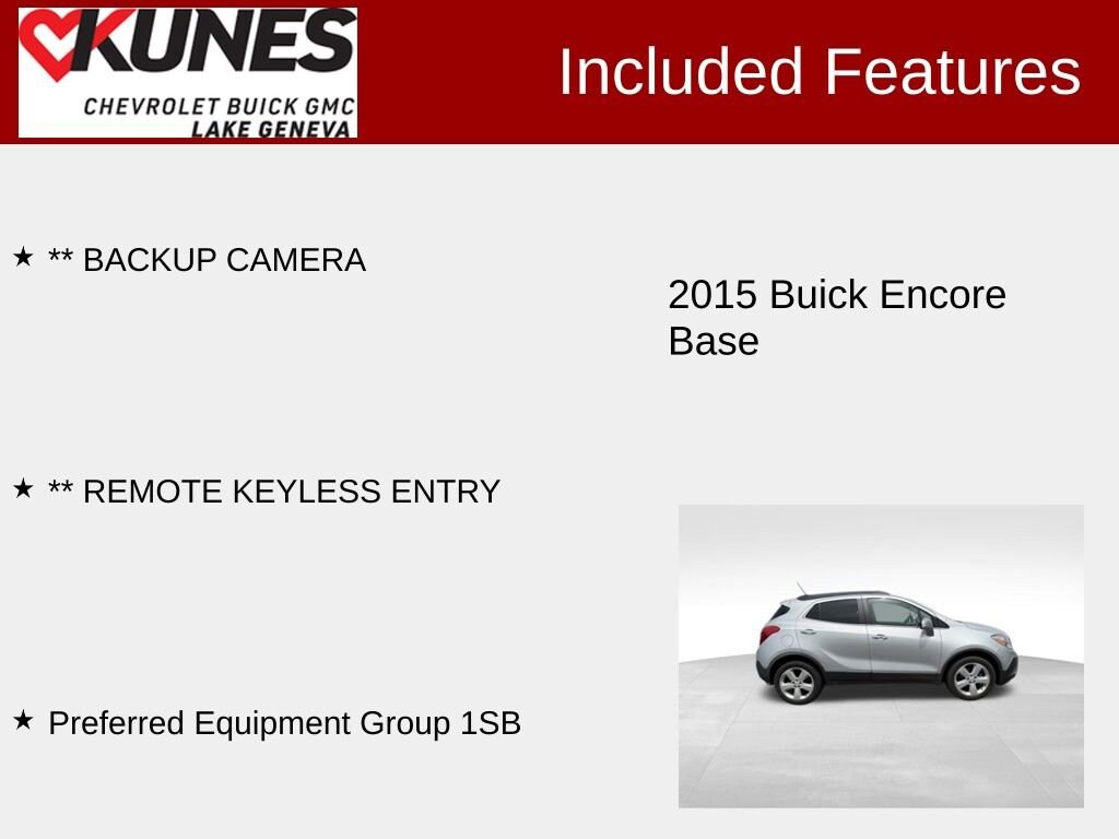 Used 2015 Buick Encore SUV