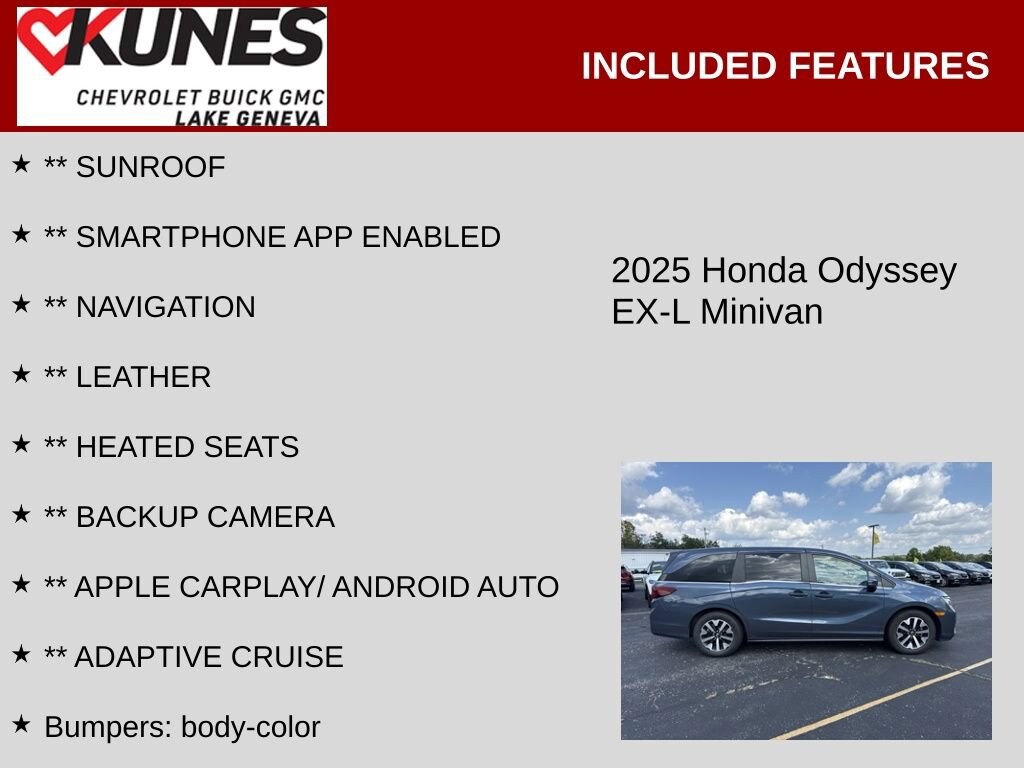 Used 2025 Honda Odyssey EX-L
