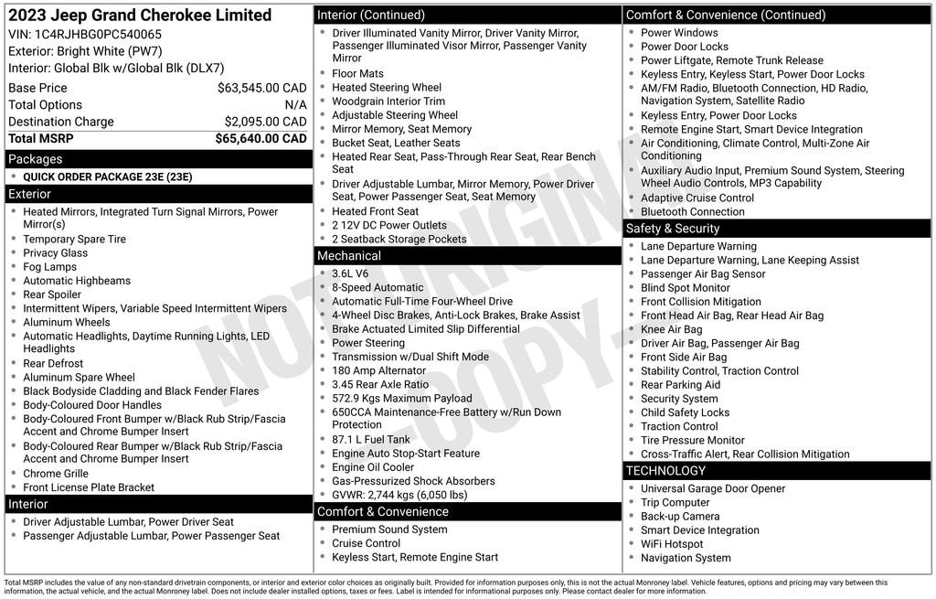 Used 2023 Jeep Grand Cherokee Limited