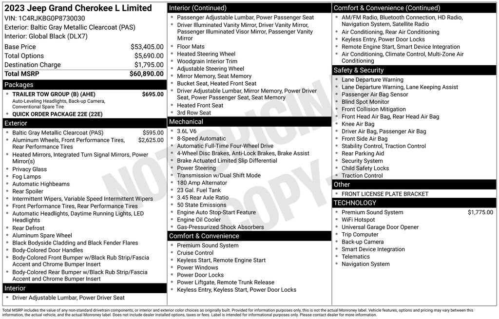 Used 2023 Jeep Grand Cherokee L Limited