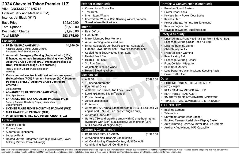 Used 2024 Chevrolet Tahoe Premier SUV